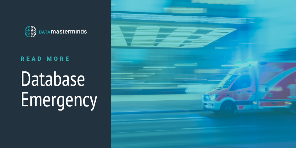 Starting from a database emergency: how you can get your server strategy back on track.